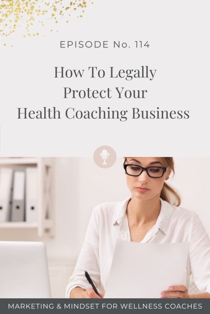 How to Legally Protect Your Health Coaching Business // Four Wellness Co.