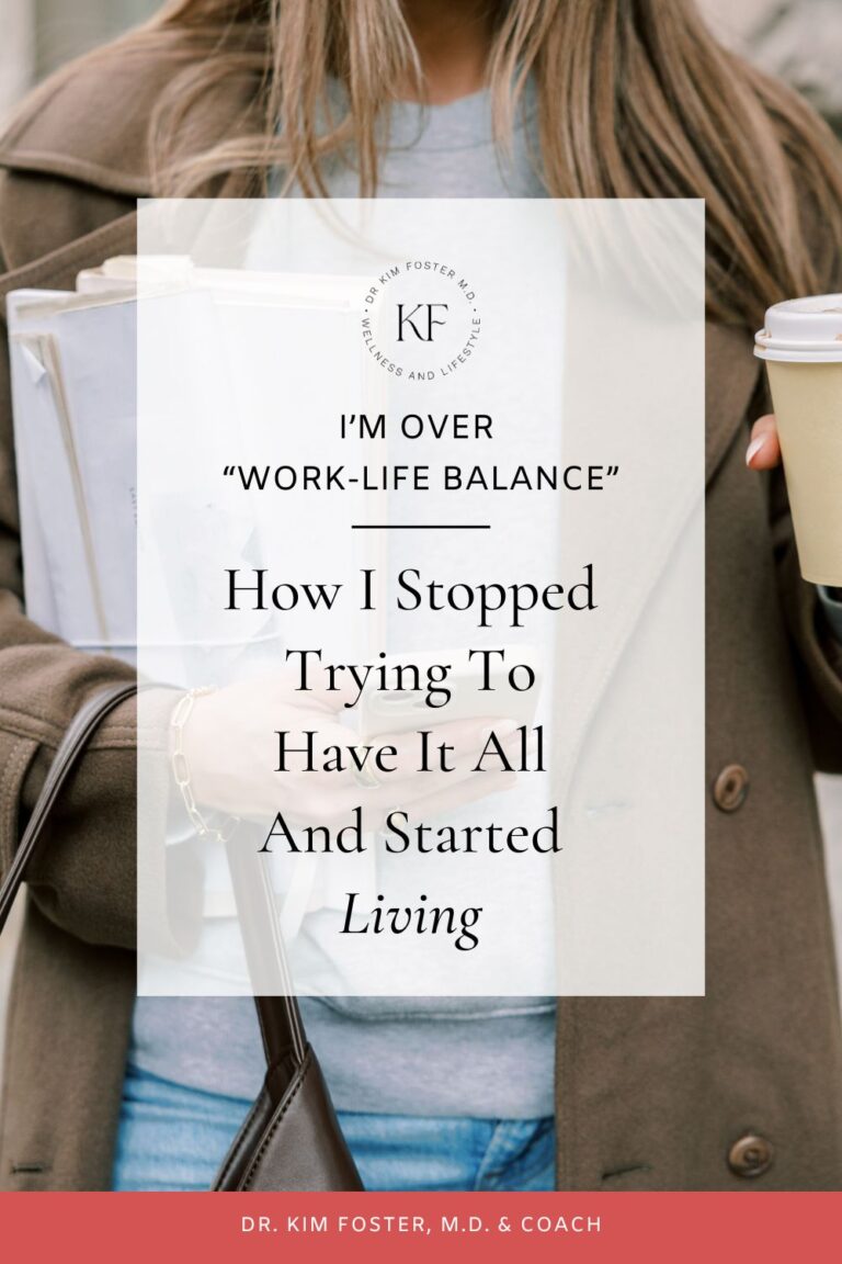 Work-Life Balance Is a Myth - How I Stopped Chasing Perfection and ...